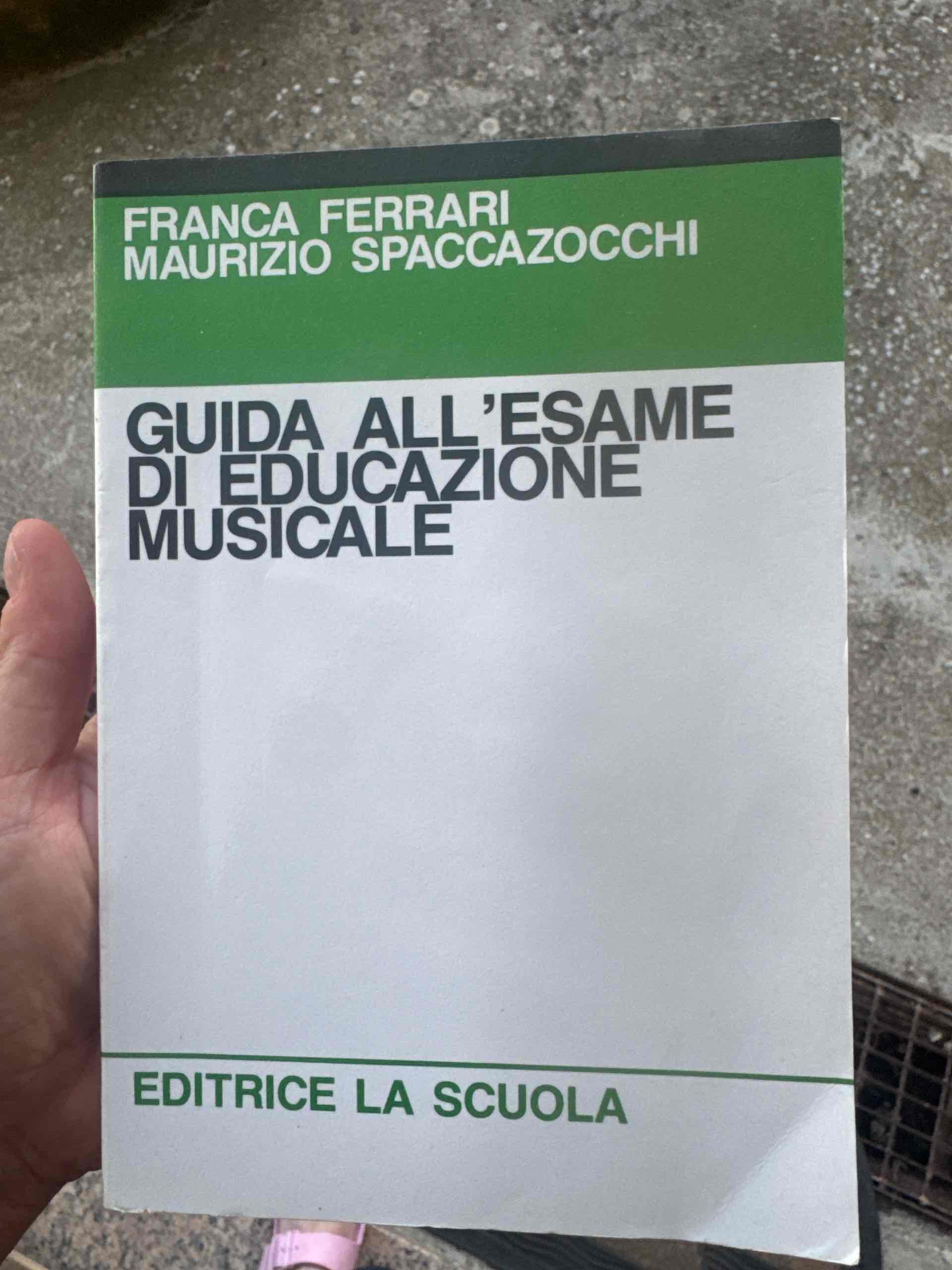 guida all educazione musicale libro usato