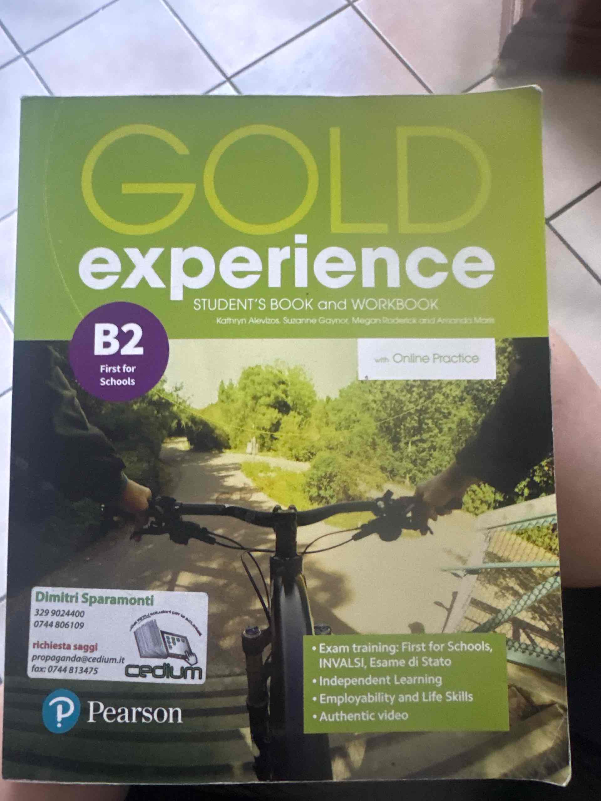 gold experience b2 for schools