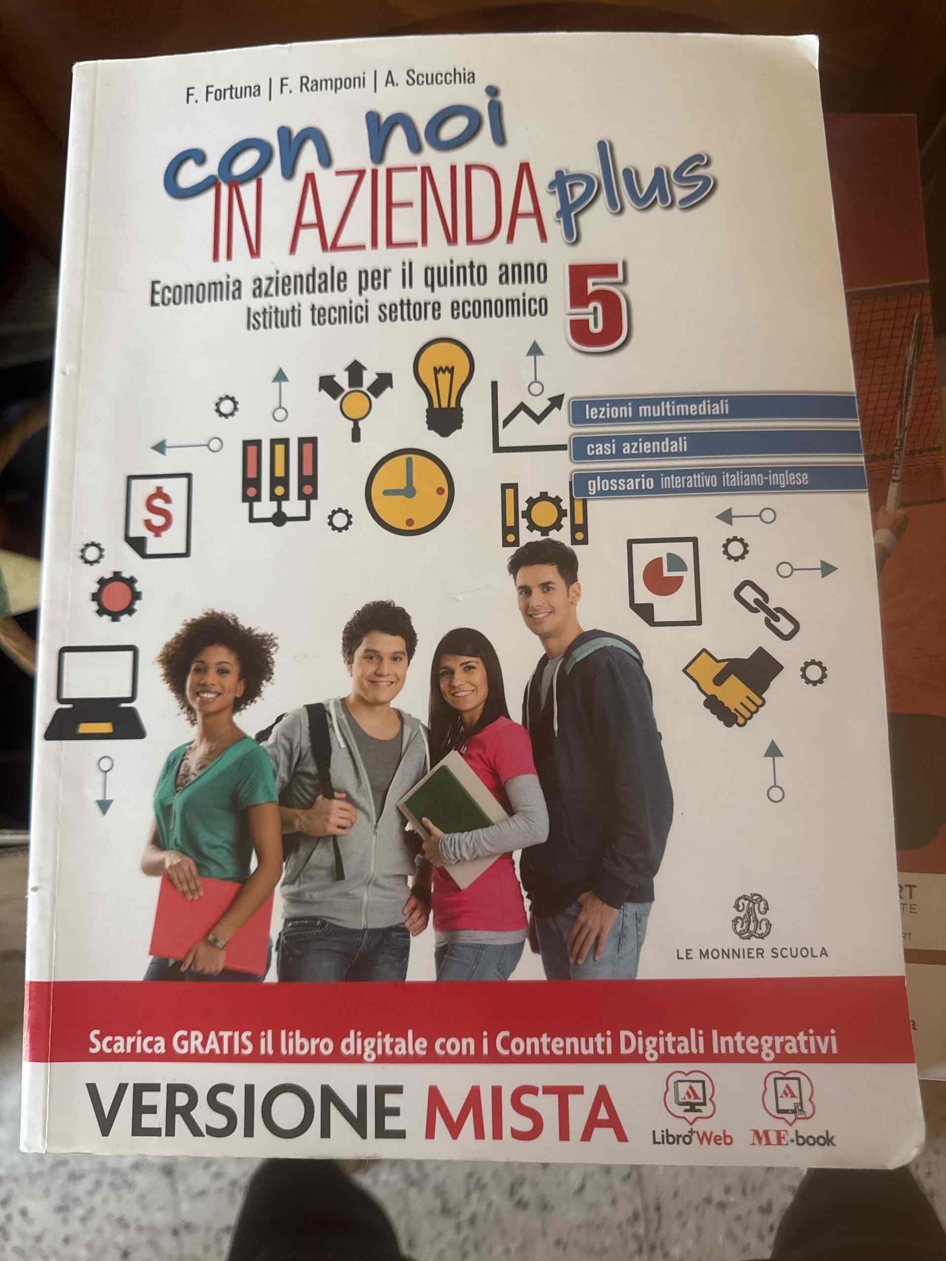 con noi in azienda plus -5 anno libro usato
