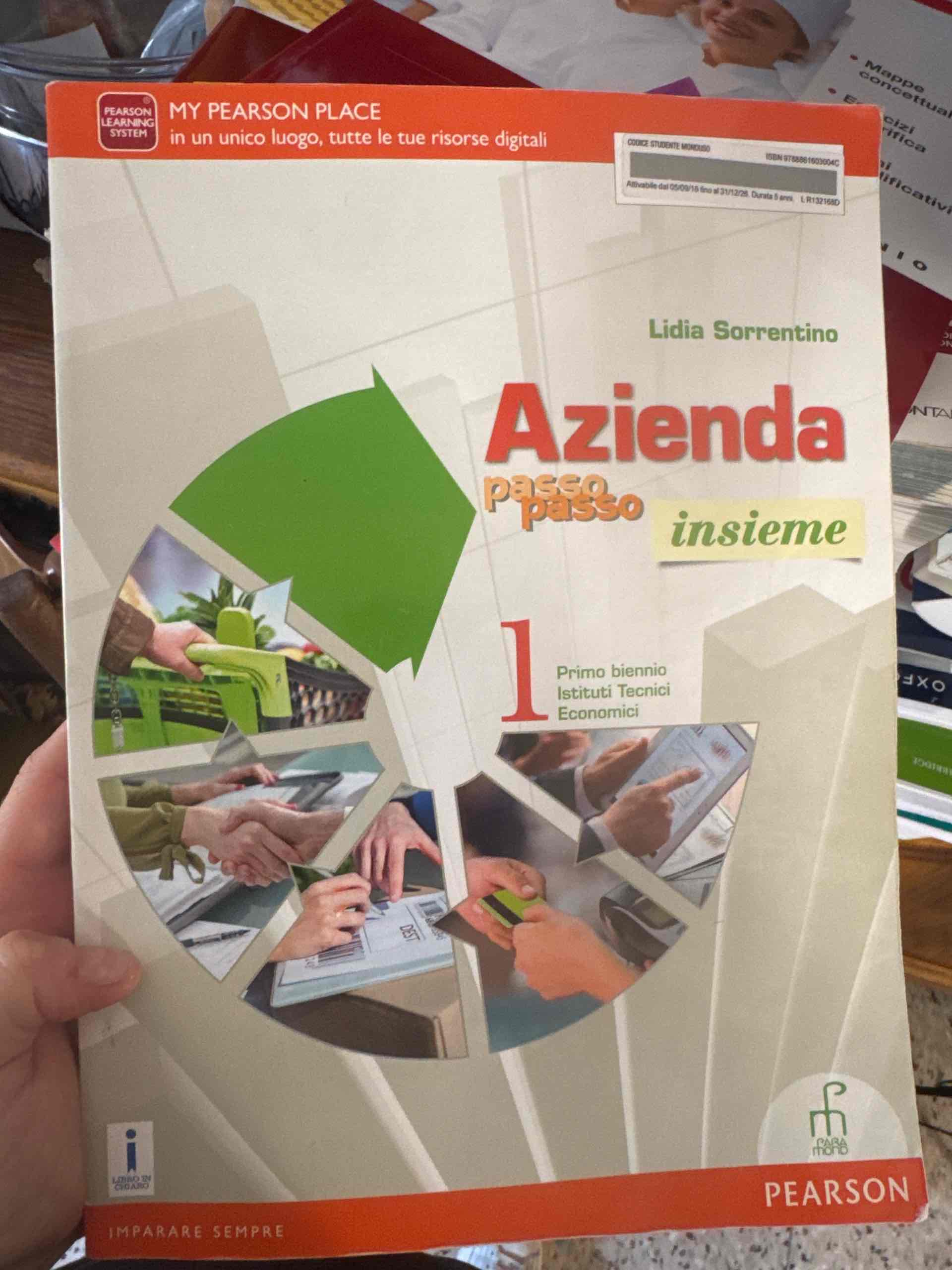 azienda passo passo insieme biennio tecnici libro usato