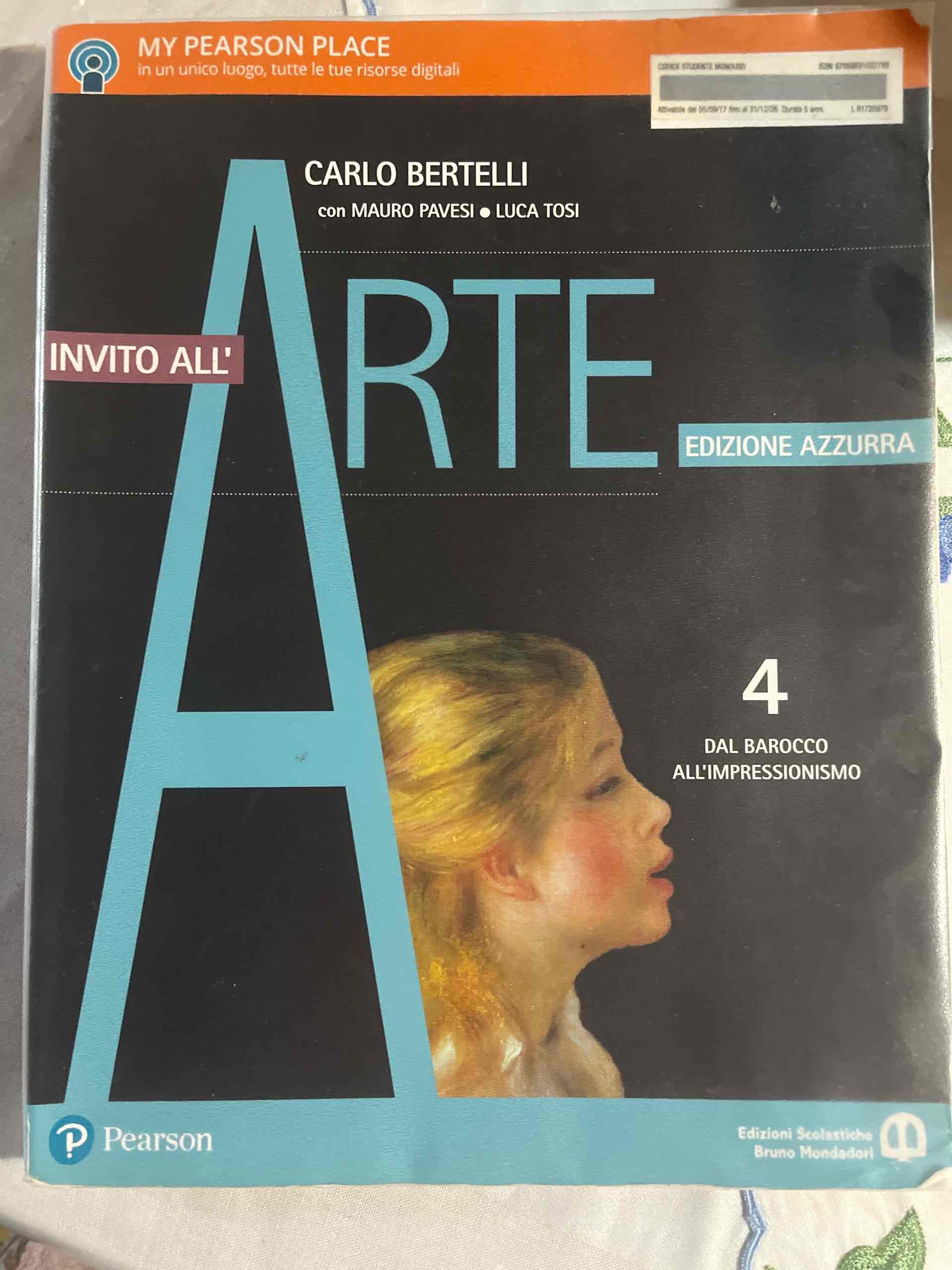 Invito all'arte. Ediz. azzurra. Per le Scuole superiori. Con e-book. Con espansione online. Vol. 4: Dal barocco all'impressionismo libro usato