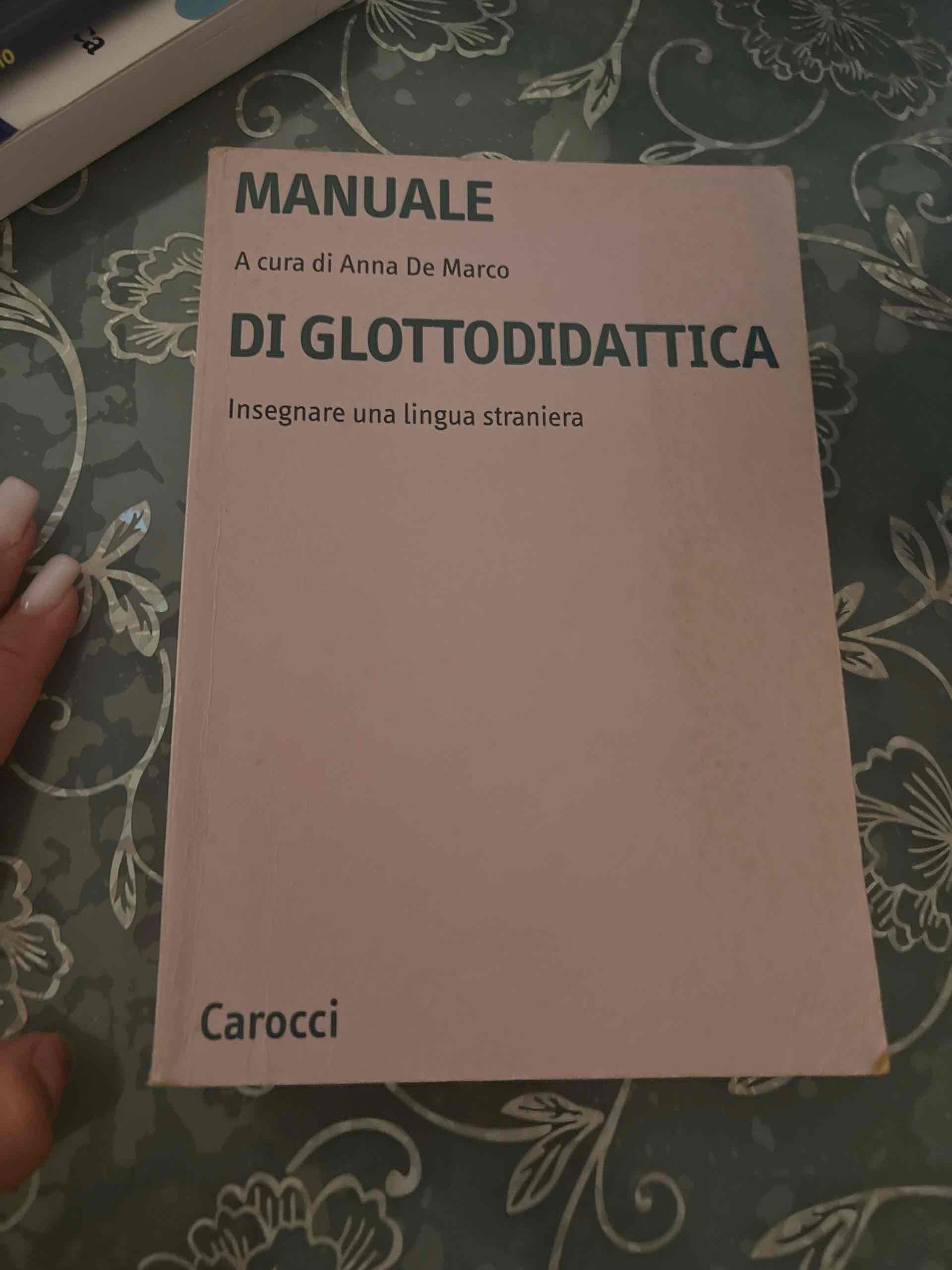 manuale di glottodidattica  libro usato