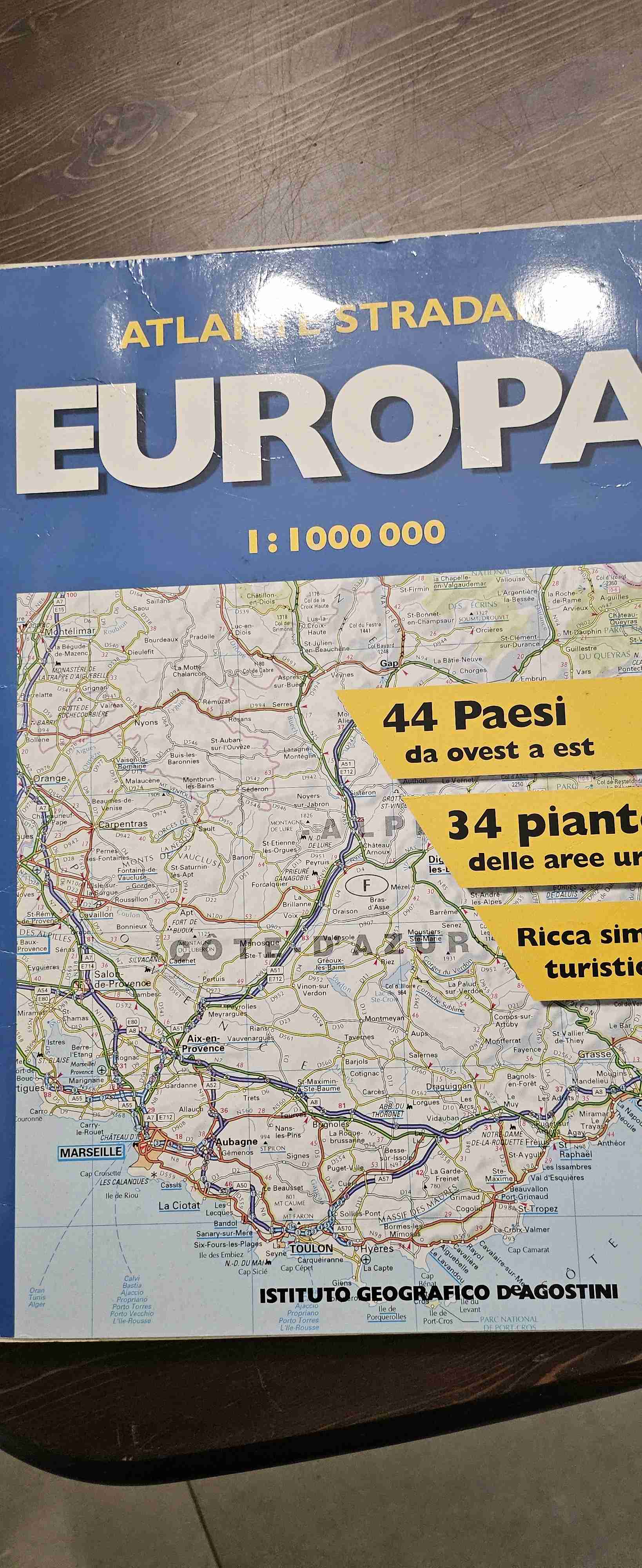Atlante stradale Europa libro usato