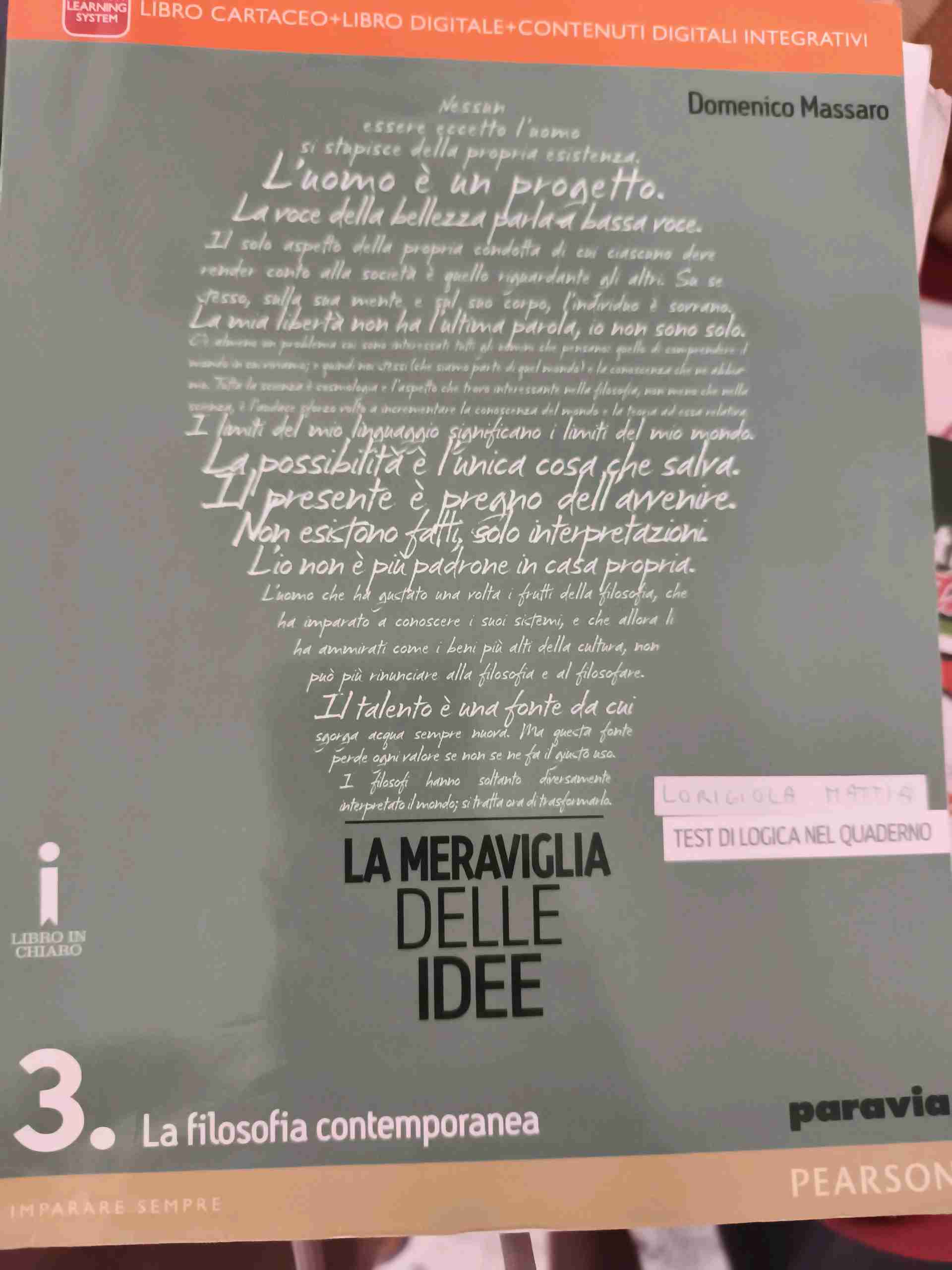 Meraviglia delle idee. Per le Scuole superiori. Con e-book. Con espansione online. Vol. 3 libro usato