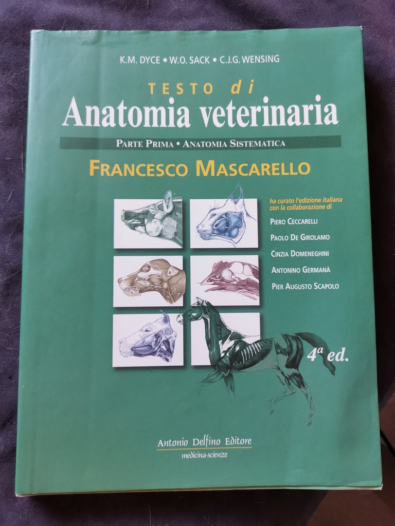 Libro di anatomia veterinaria. Vol. 1: Anatomia sistematica