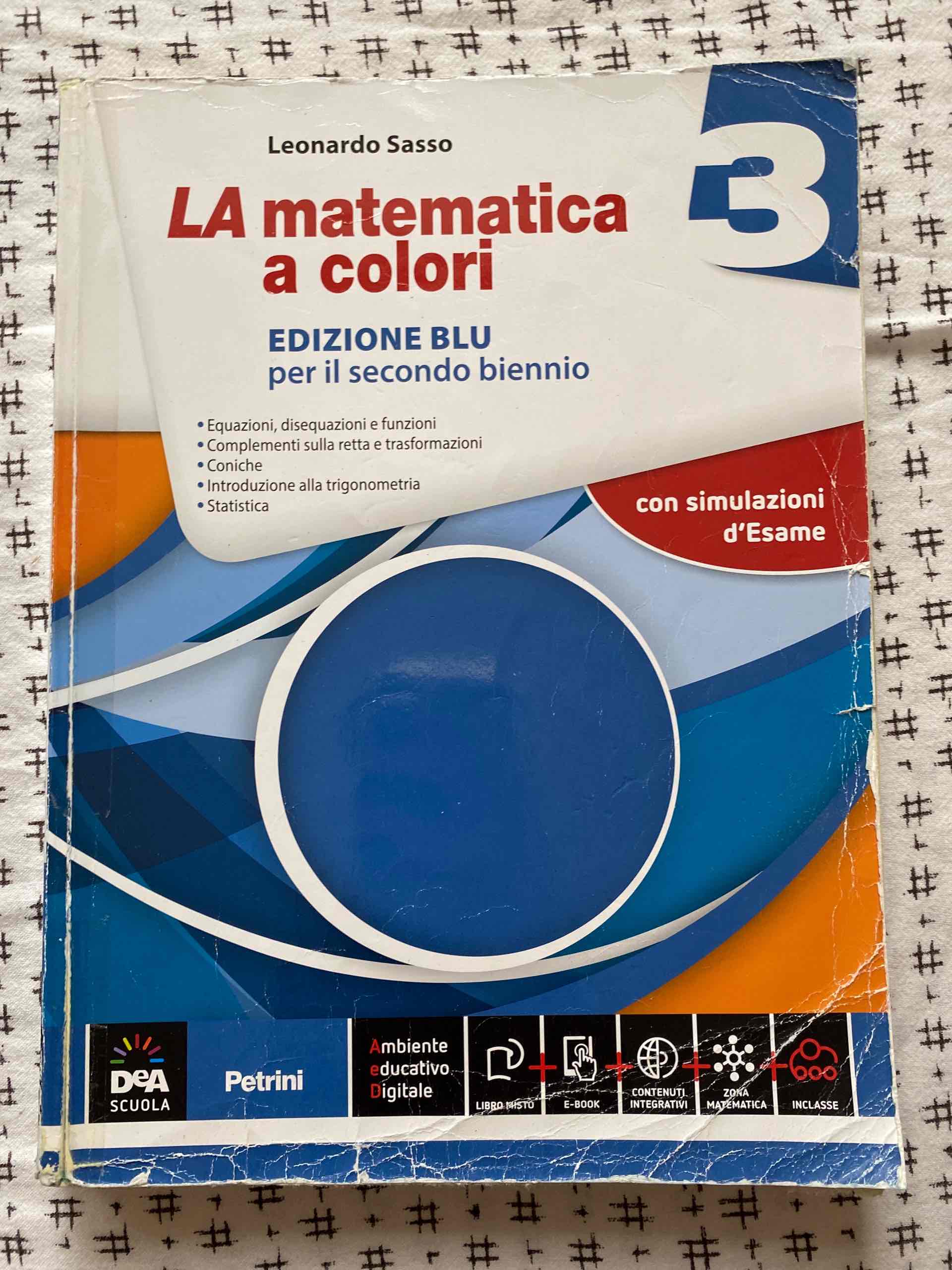 La matematica a colori. Ediz. blu. Per le Scuole s libro usato