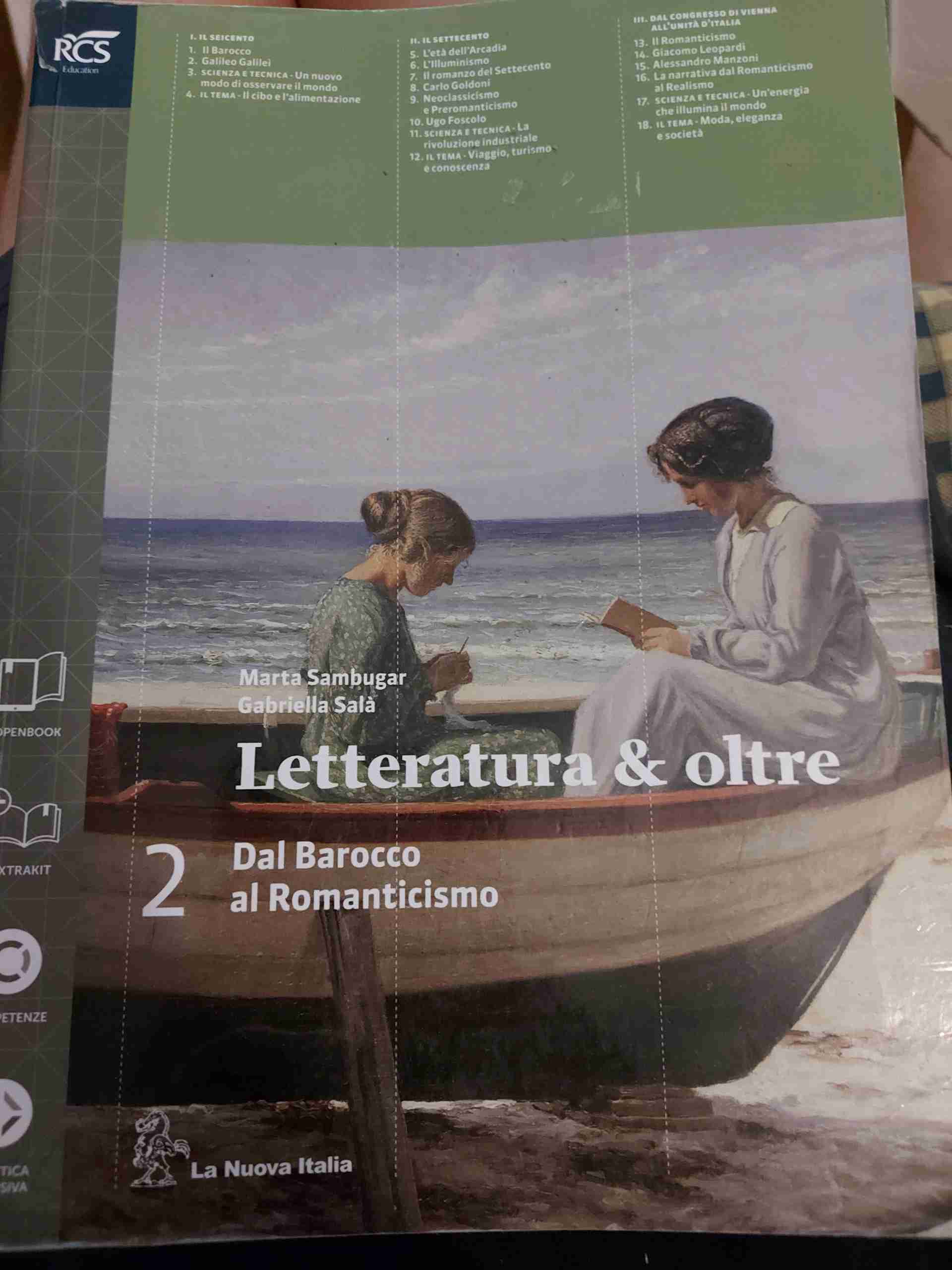 letteratura & oltre 2 dal Barocco al Romanticismo  libro usato