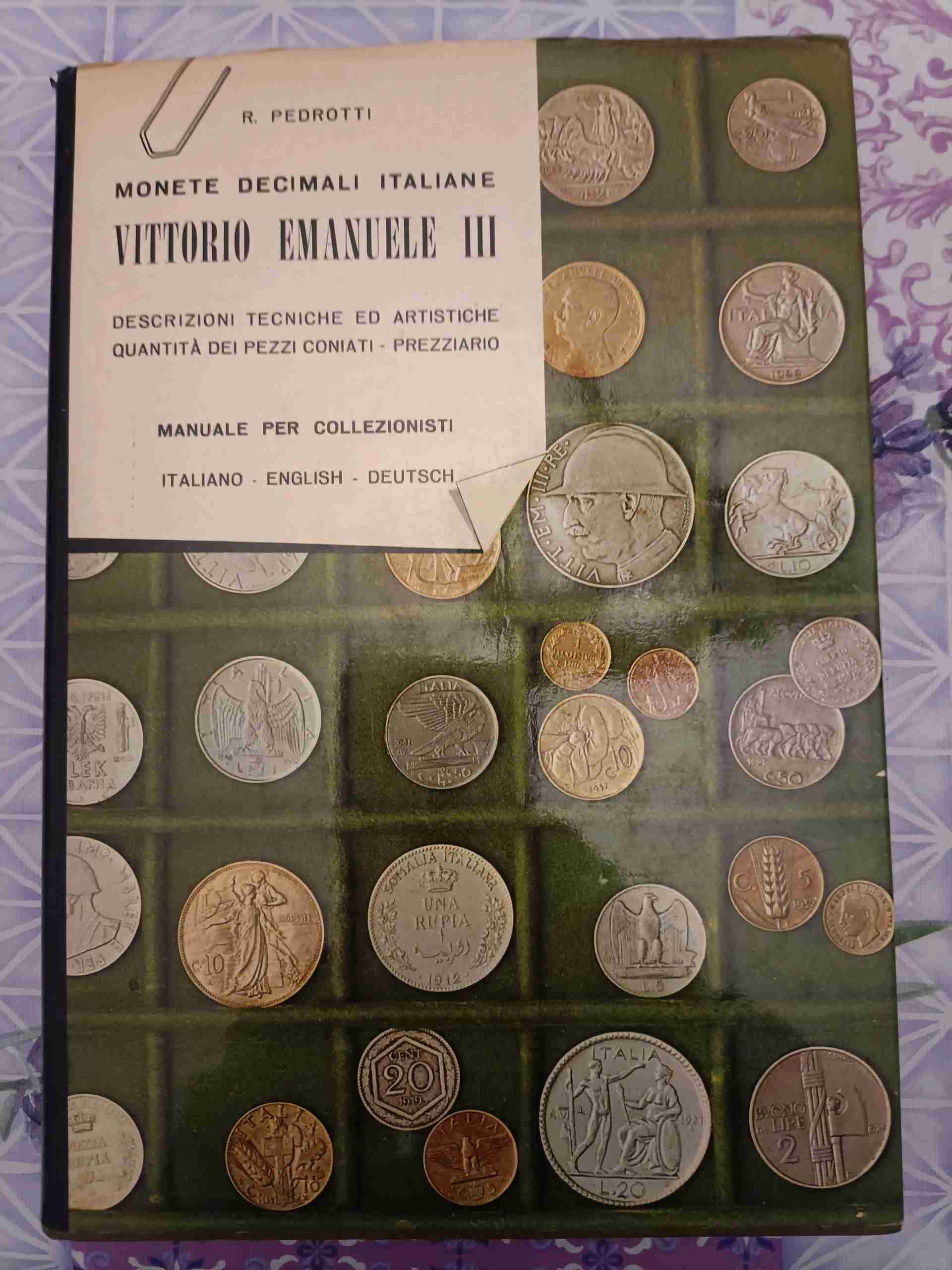 Monete decimali italiane -Vittorio Emanuele III libro usato