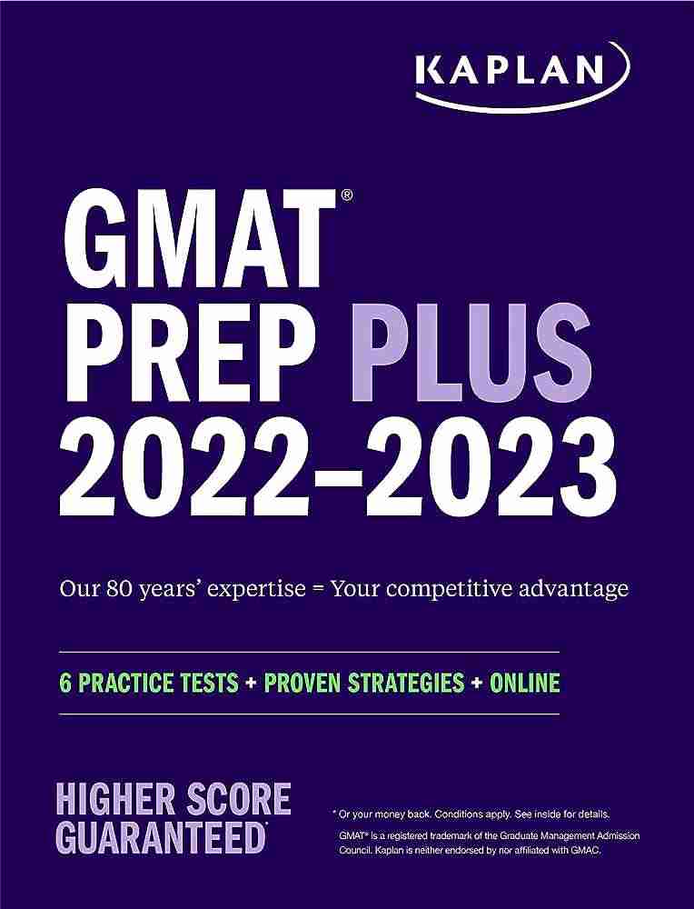 Kaplan Test Prep - Gmat Prep Plus 2022-2023