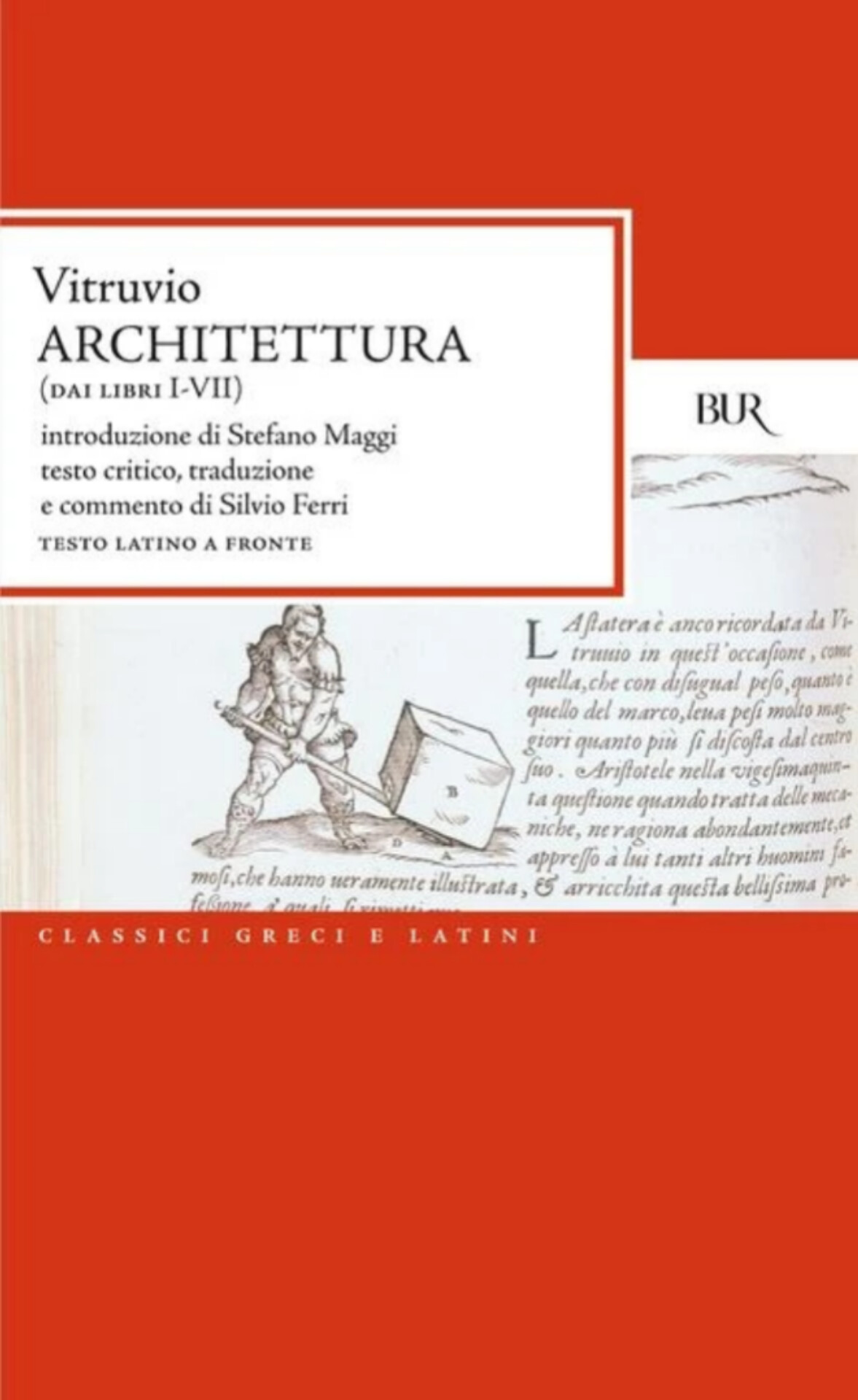 Architettura (dai libri I-VII). Testo latino a fronte libro usato