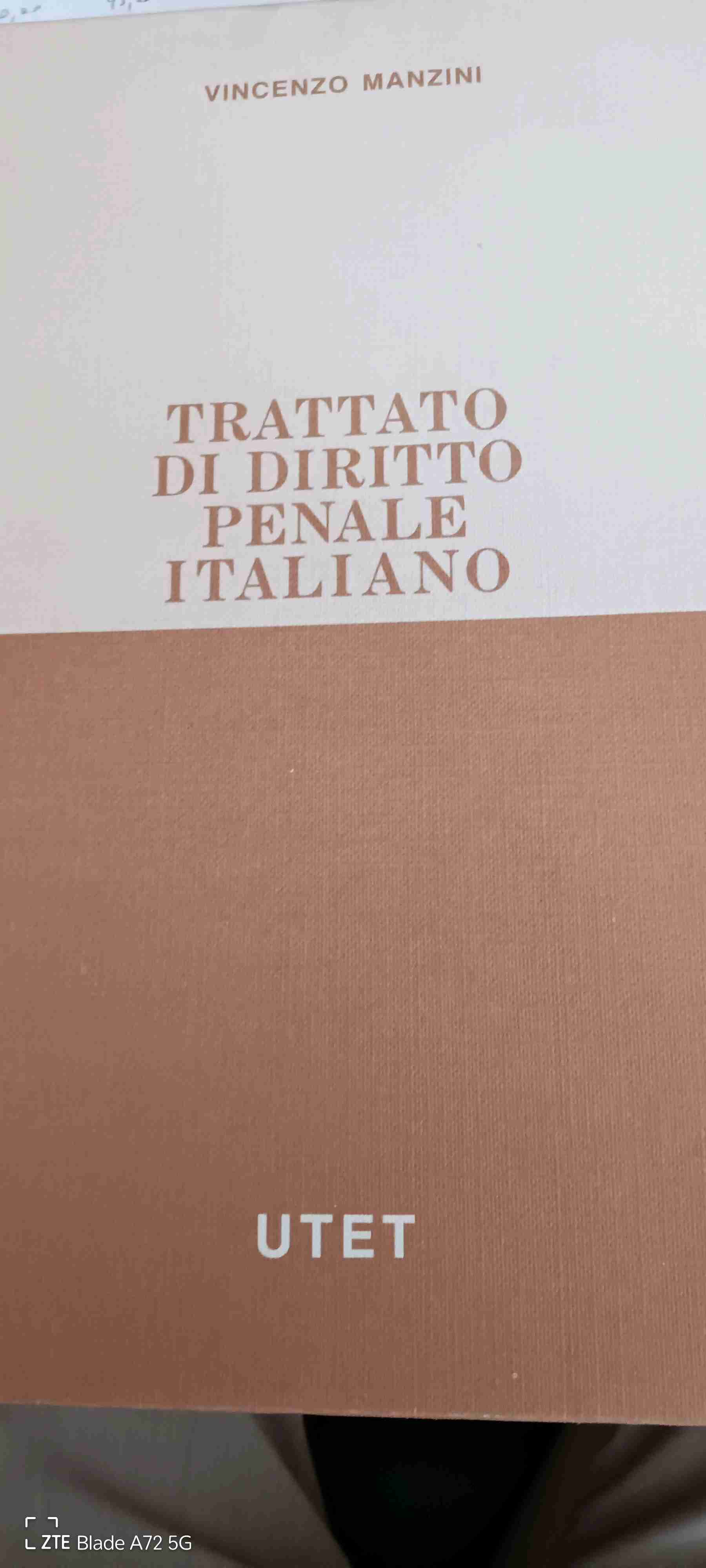 Trattato di diritto penale italiano  libro usato