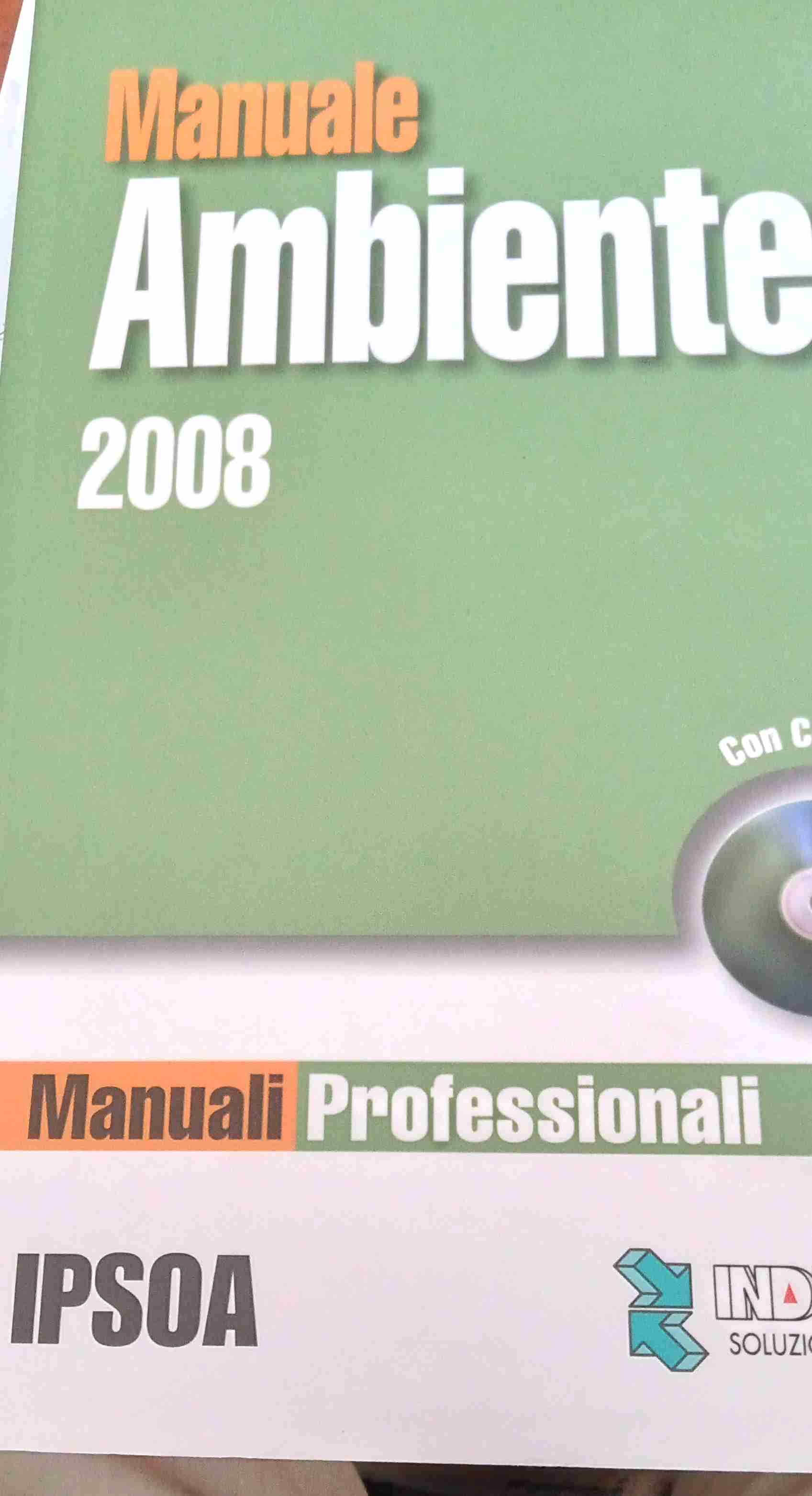 Manuale Ambiente 2008 libro usato