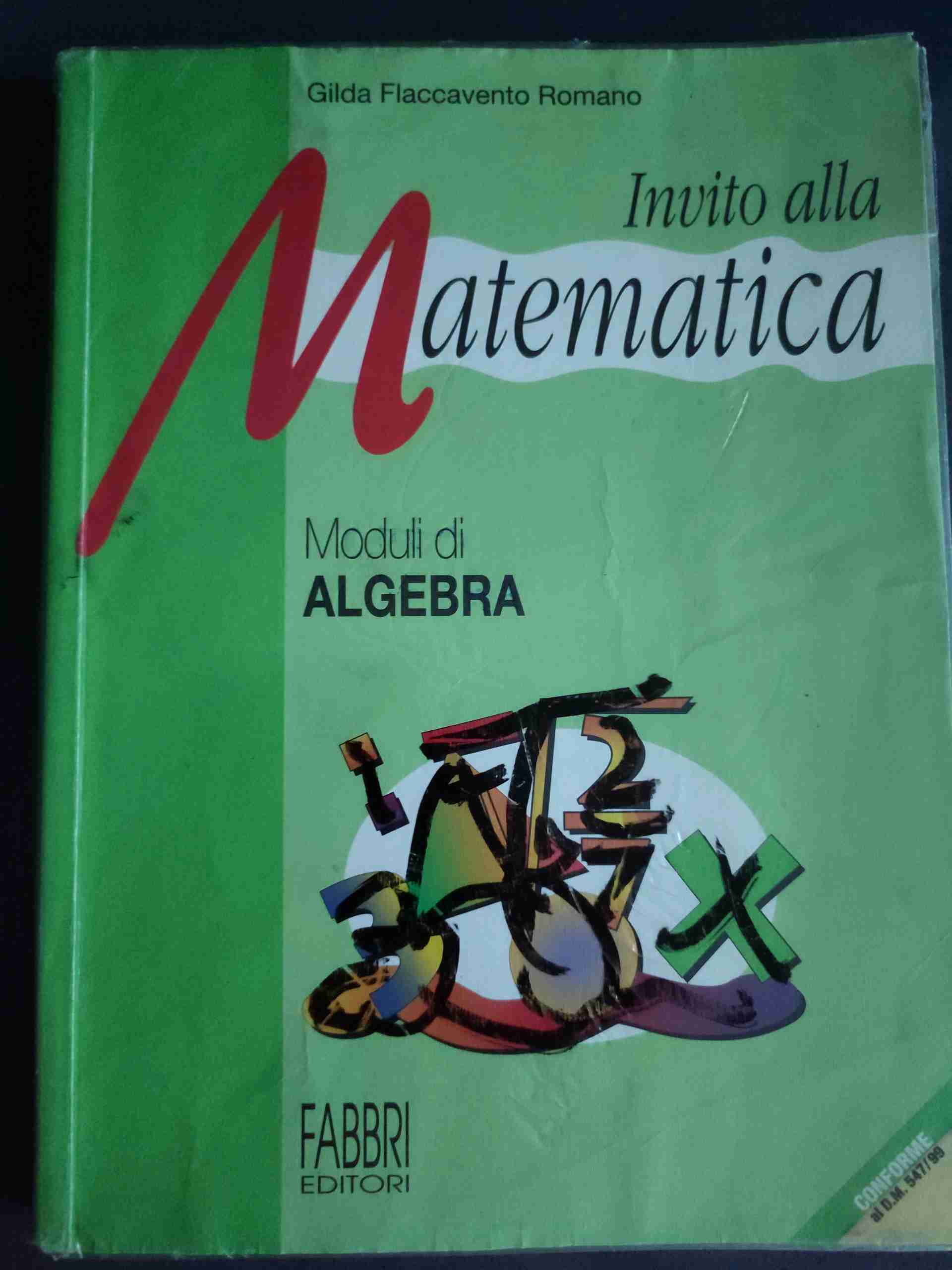 Invito alla matematica  libro usato