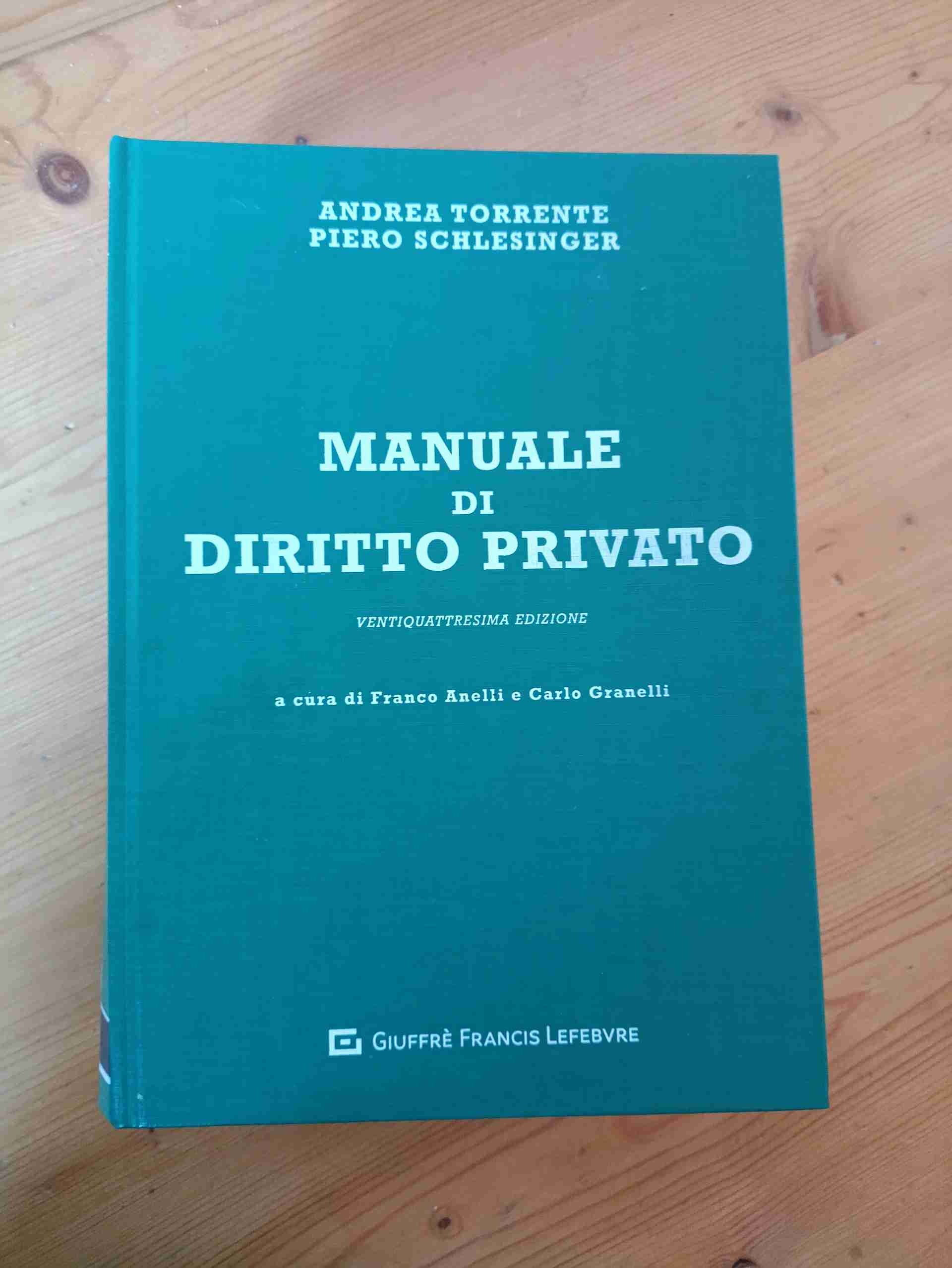 Manuale di diritto privato libro usato