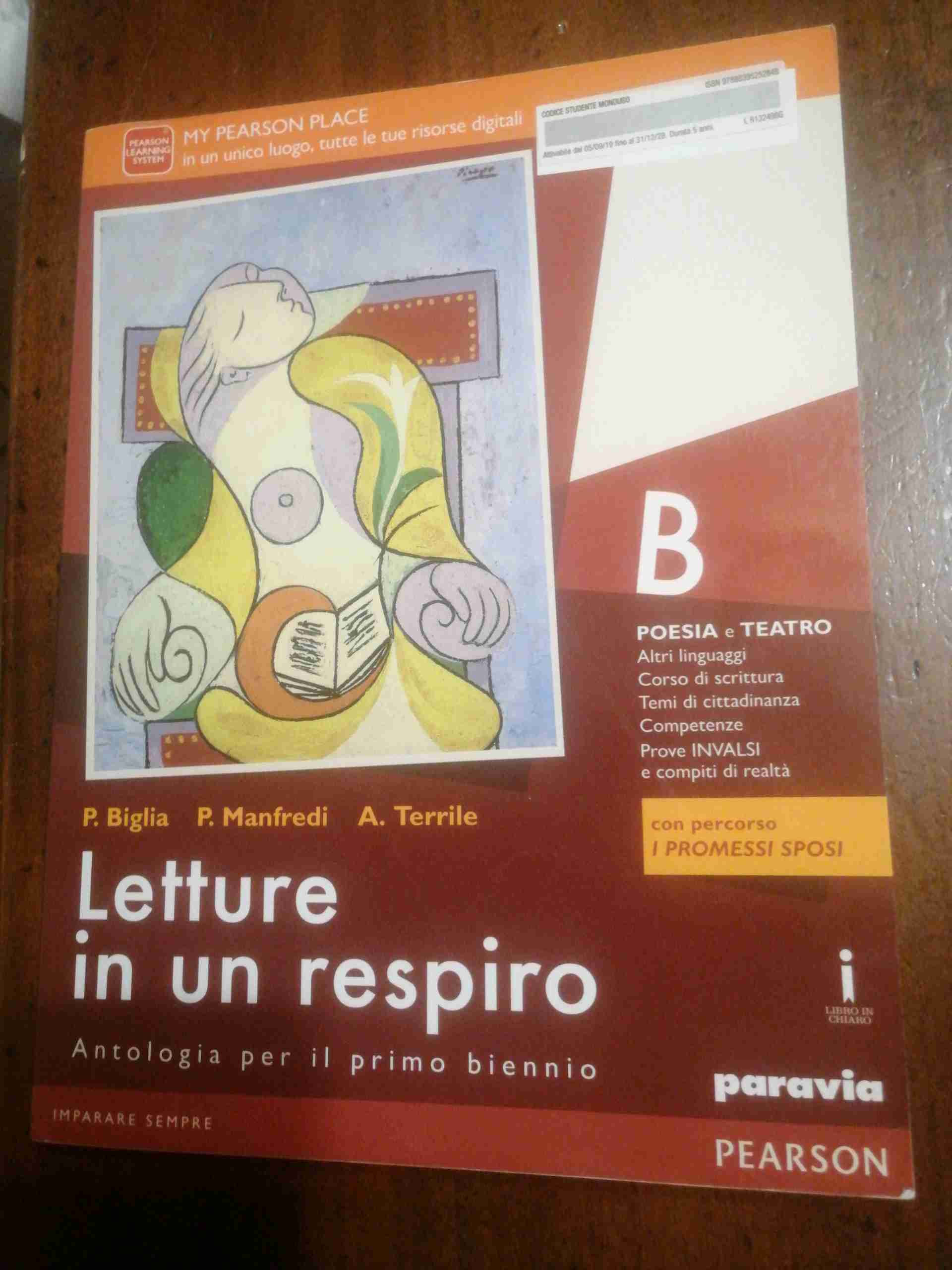 Letture in un respiro. Vol. B. Con Percorso I promessi sposi. Per le Scuole superiori. Con e-book. Con espansione online libro usato