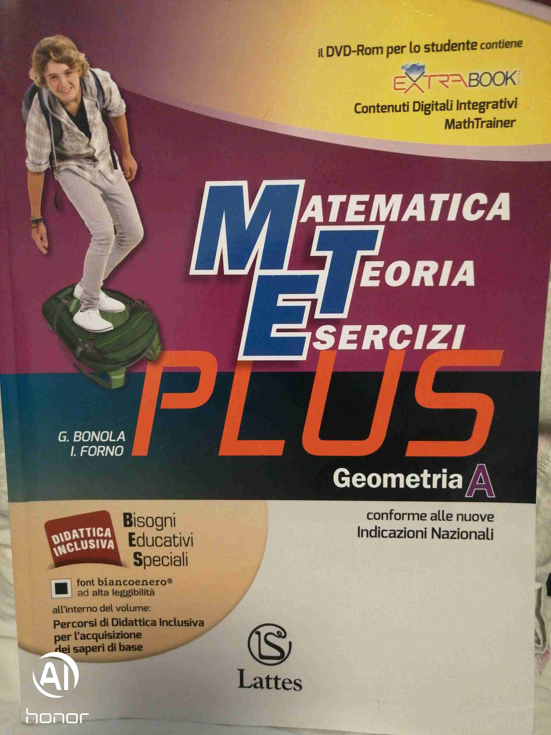 Matematica teoria esercizi. Plus. Per la Scuola media. Con DVD. Con e-book. Con espansione online. Vol. 1: Geometria libro usato