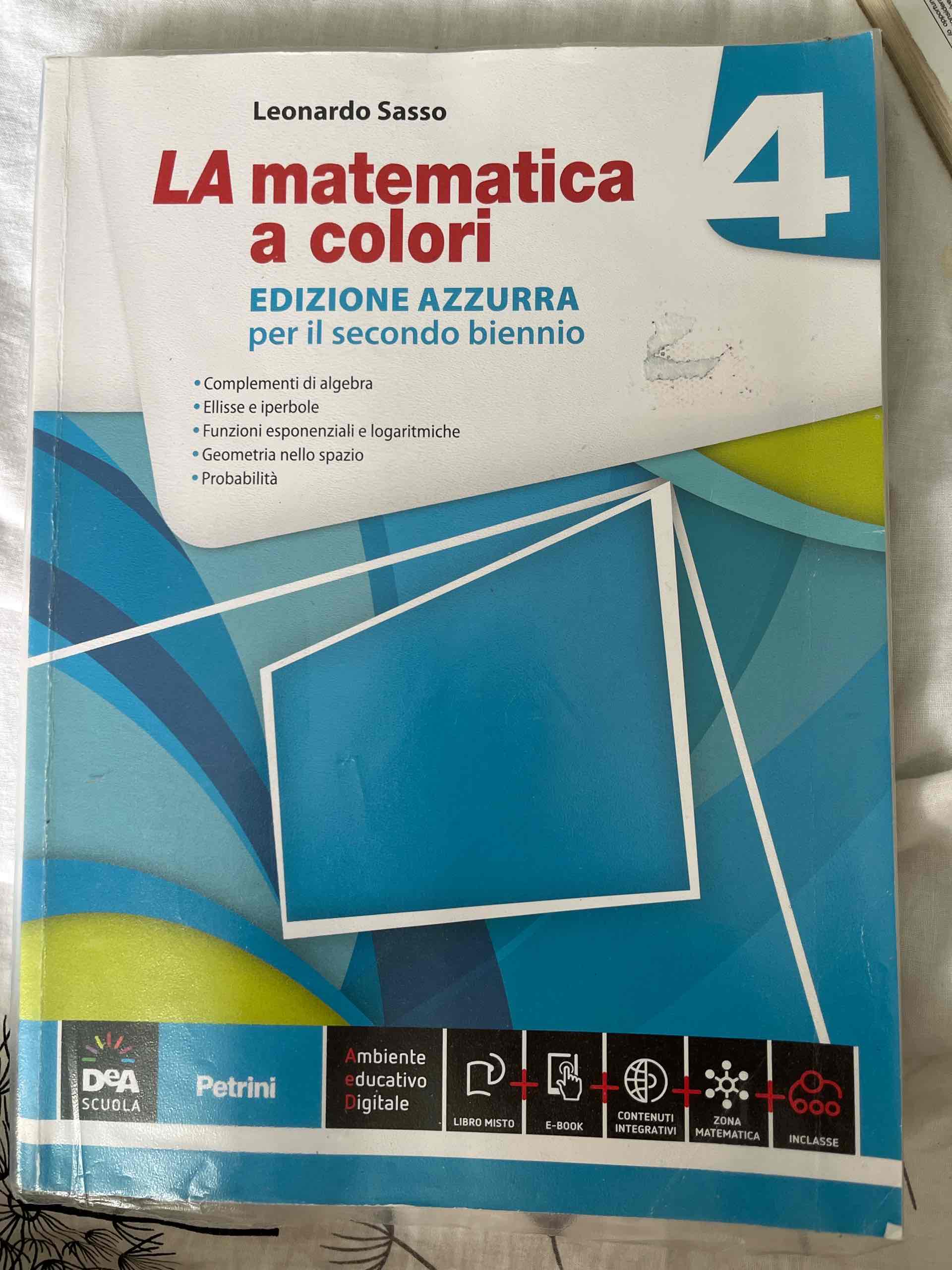 Matematica a colori. Ediz. azzurra. Per le Scuole superiori. Con e-book. Con espansione online (La). Vol. 4 libro usato