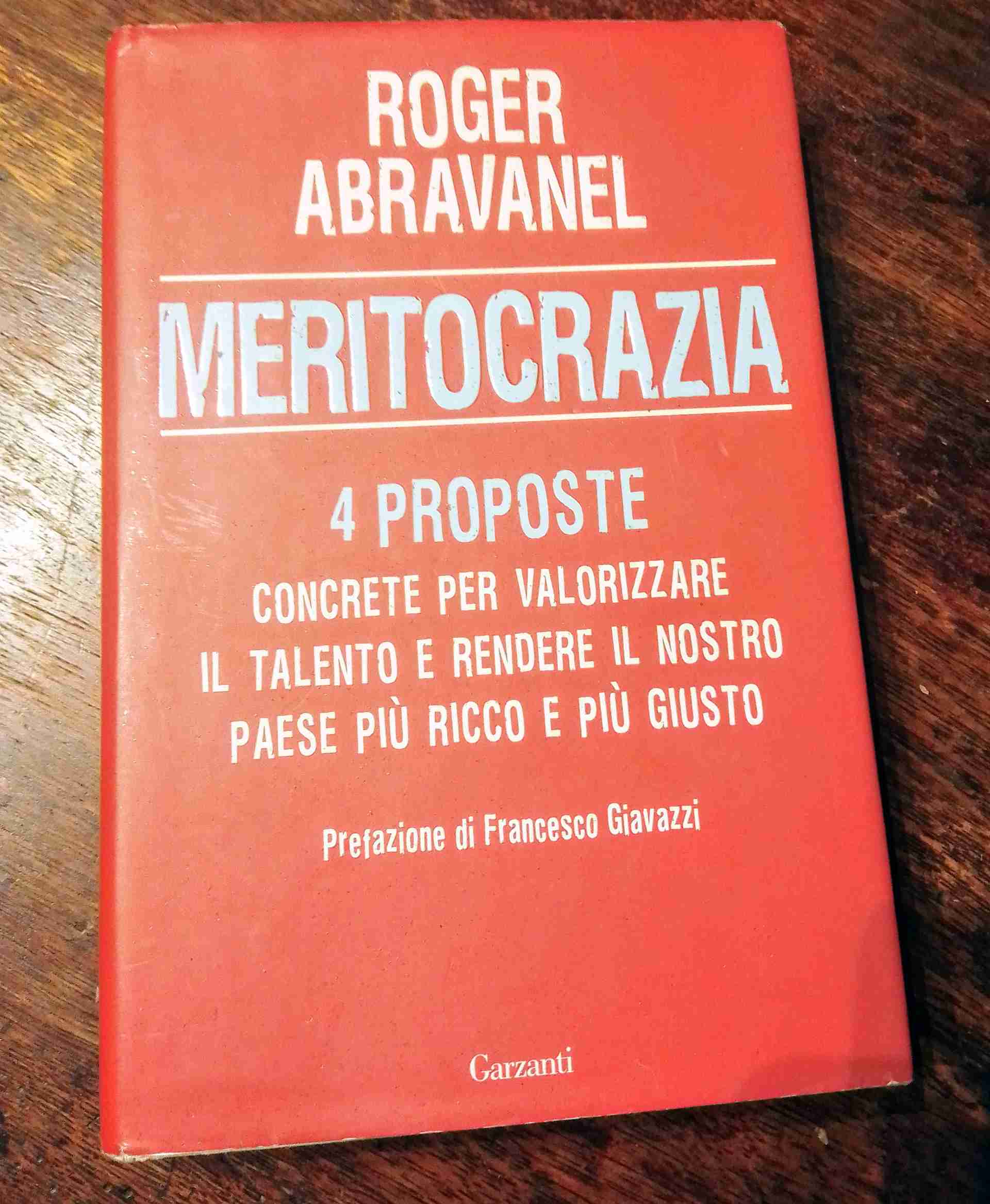 MERITOCRAZIA  libro usato