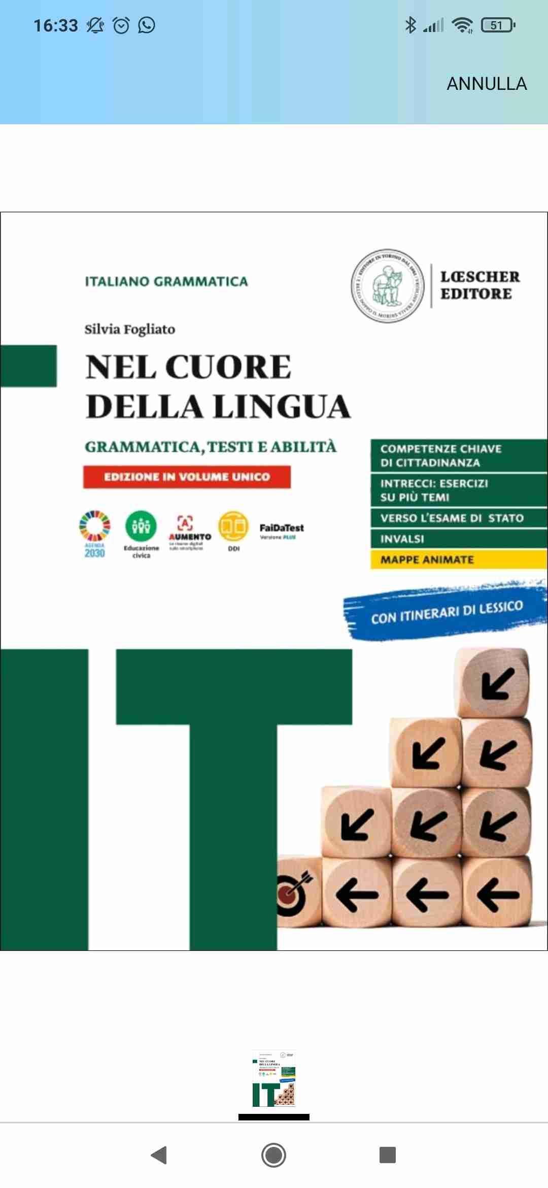 Nel cuore della lingua edizione in volume unico.Grammatica,testi e abilità + le regole a colpo d' occhio libro usato