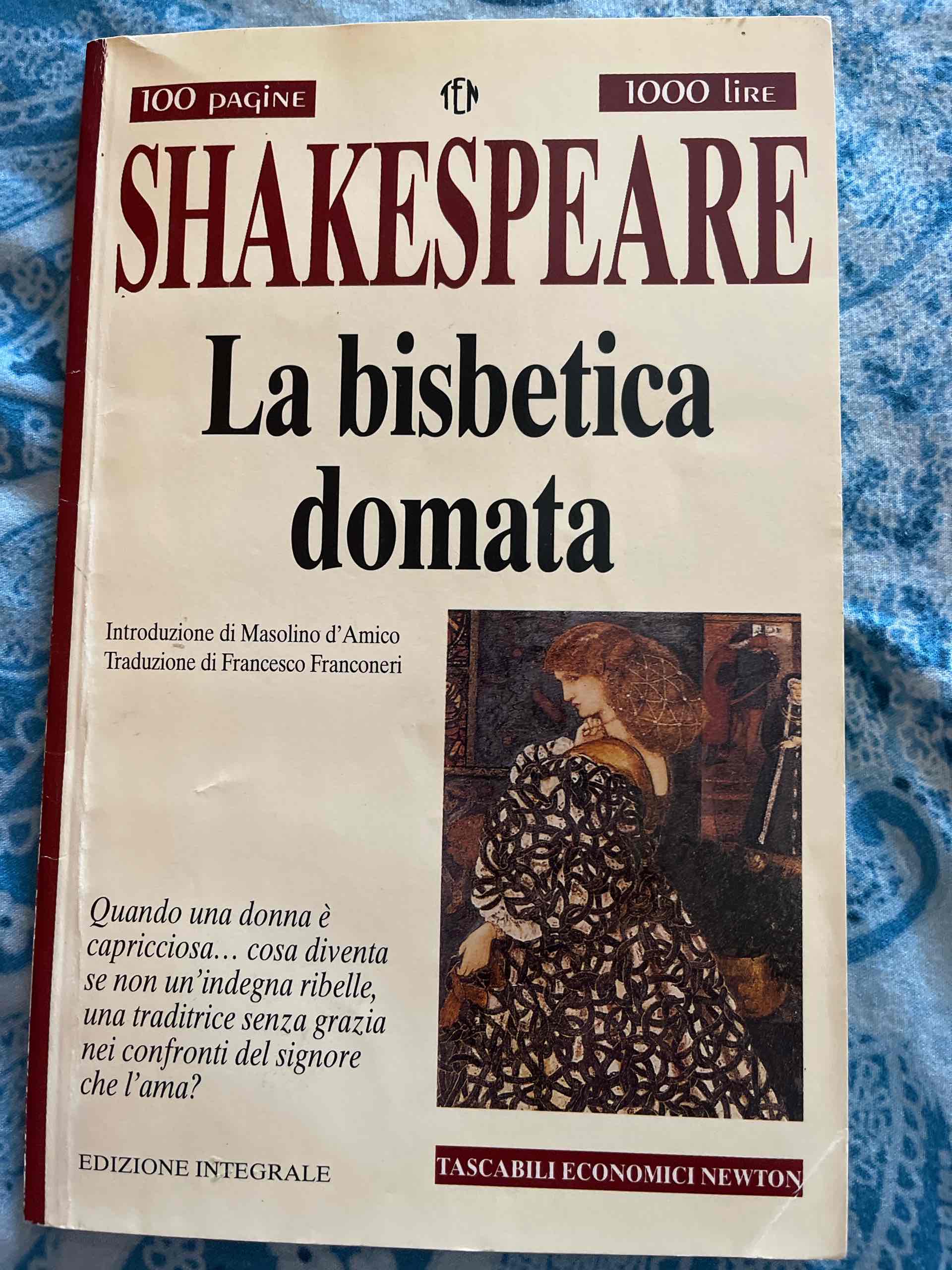 La bisbetica domata libro usato