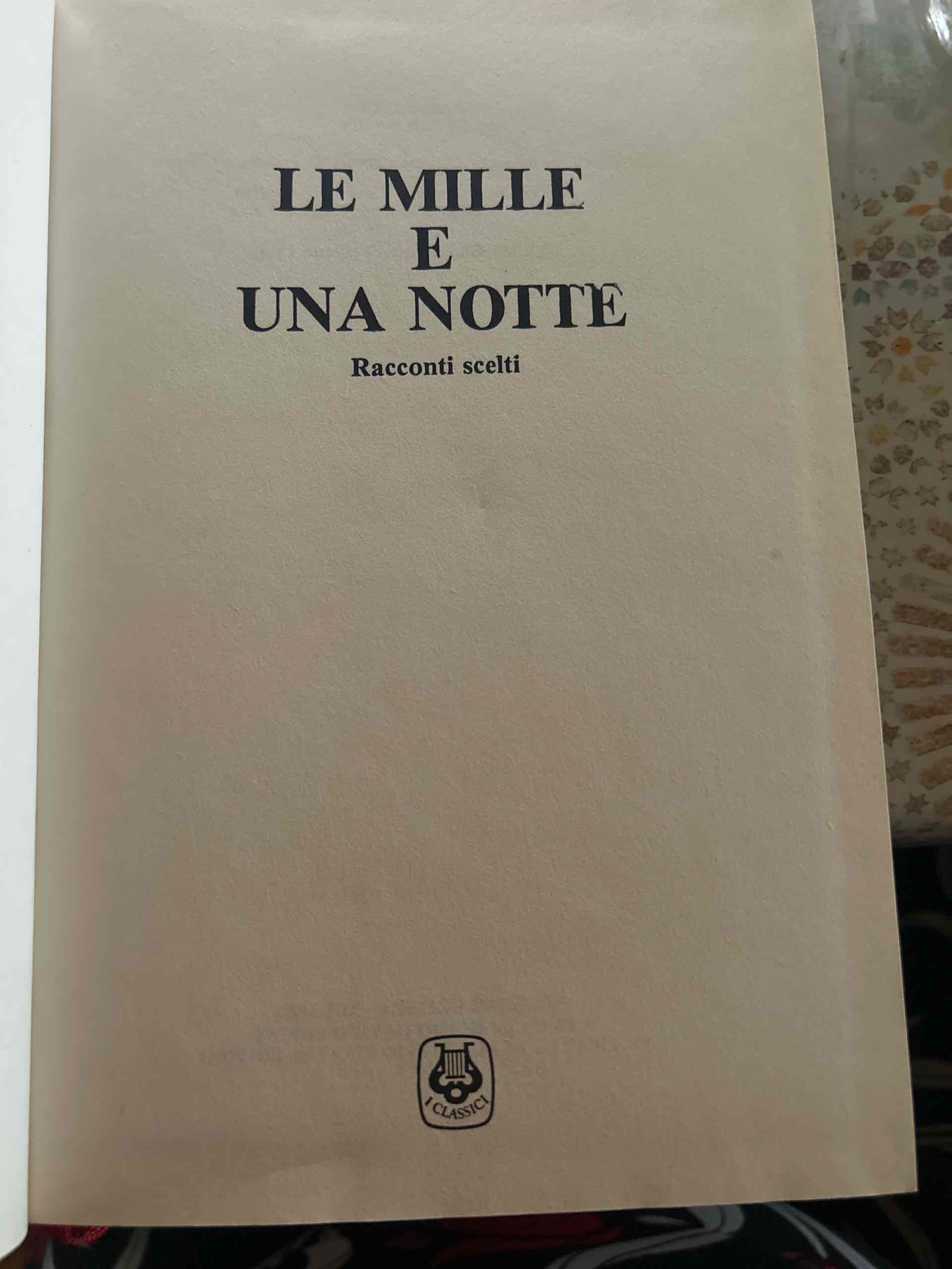 Le Mille e una notte  libro usato