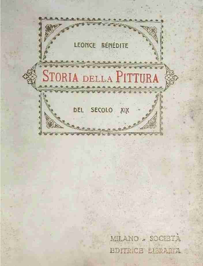 Storia della pittura del secolo XIX  libro usato