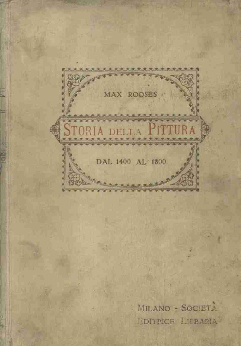 Storia della pittura dal 1400 al 1800 libro usato