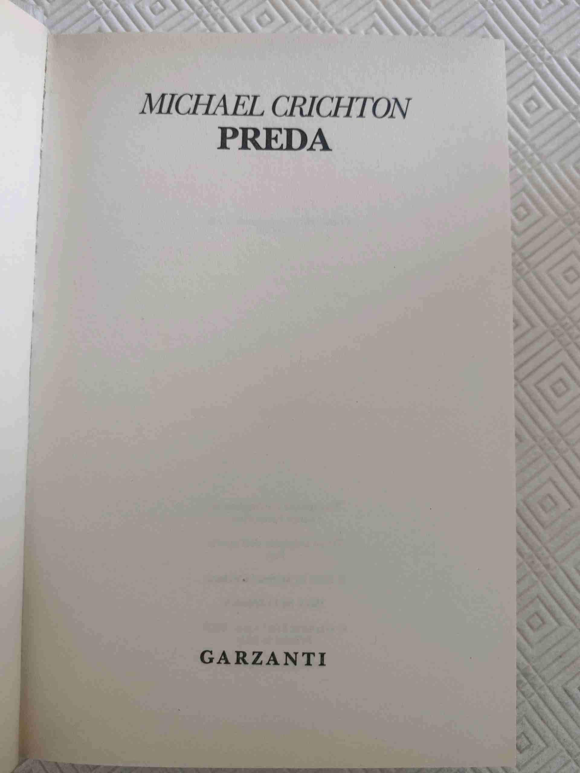 preda  libro usato